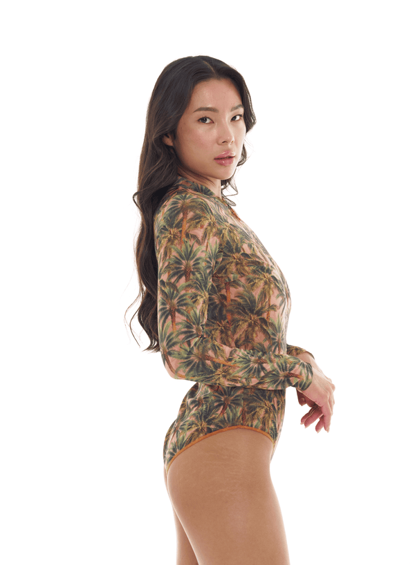 One-Piece with Sleeves & Zipper