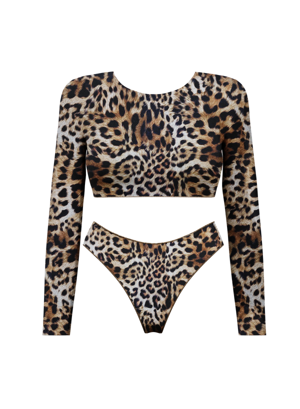 Longsleeve Top & High-Waisted Brazilian