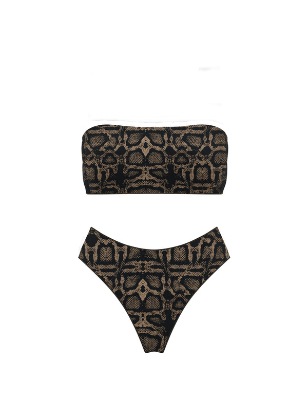 Bando & High-Waisted Brazilian