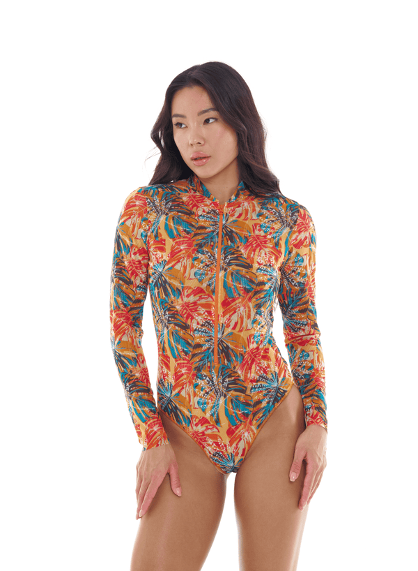 One-Piece with Sleeves & Zipper