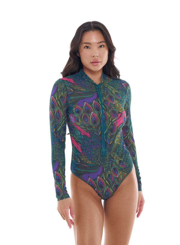 One-Piece with Sleeves & Zipper