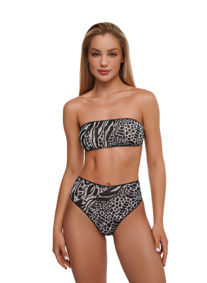 Bando & High-Waisted Brazilian