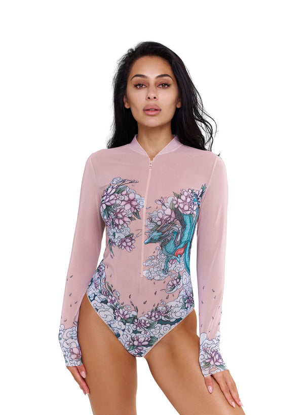 One-Piece with Sleeves & Zipper