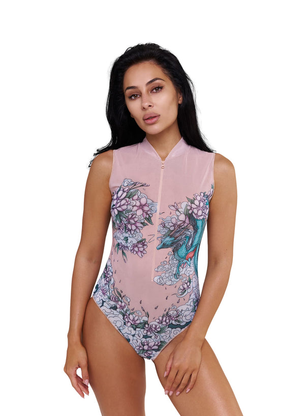 One-Piece Sleeveless with Zipper