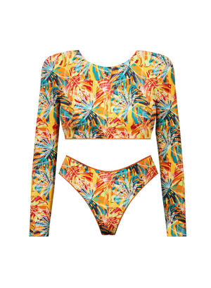 Top with Sleeves & High-Waisted Brazilian