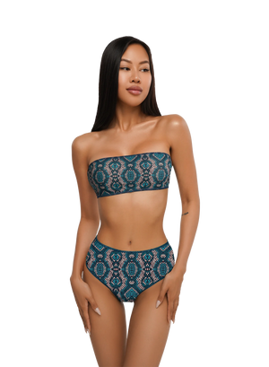 Bando & High-Waisted Brazilian