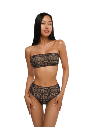 Bando & High-Waisted Brazilian