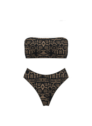 Bando & High-Waisted Brazilian