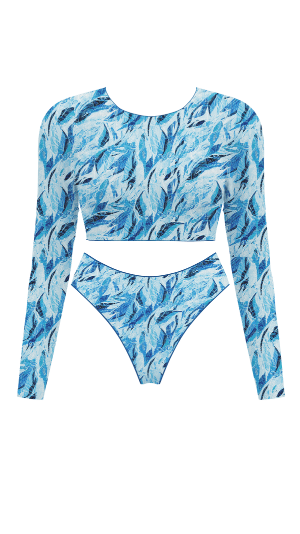 Longsleeve Top & High-Waisted Brazilian